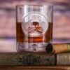 Jersey-llc Skull & Bones Crystal Whiskey Glass – Unique Engraved Tumbler