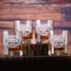Jersey-llc Engraved "Your Poison" Crystal Whiskey Glass Set – Arsenic & Cyanide Theme