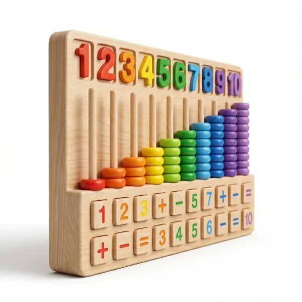 Montessori Wooden Number Counting Toy Math Learning Board | Jersey LLC