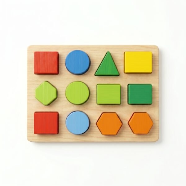 Wooden Shape Sorting Board Montessori Cognitive Toy for Kids | Jersey LLC