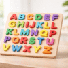 Wooden Alphabet Puzzle Board Early Learning Toy for Kids | Jersey LLC