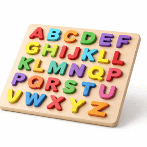 Wooden Alphabet Puzzle Board Early Learning Toy for Kids | Jersey LLC