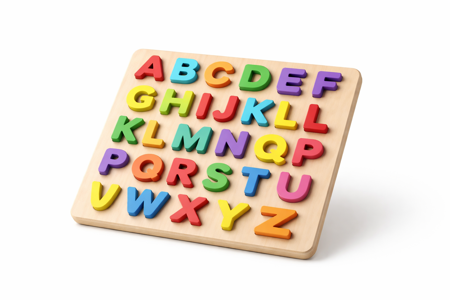 Wooden Alphabet Puzzle Board Early Learning Toy for Kids | Jersey LLC