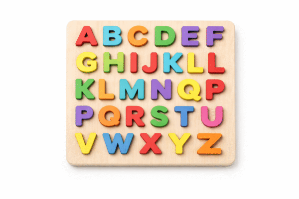 Wooden Alphabet Puzzle Board Early Learning Toy for Kids | Jersey LLC